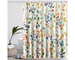 Beige douchegordijn - schimmelbestendig - 180 x 200 cm - textiel