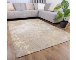 Beige Tapijt Laagpolig Vloerkleed Koho Marbella - 200x290cm- Modern - Woonkamer - Salon - Slaapkamer - Eetkamer