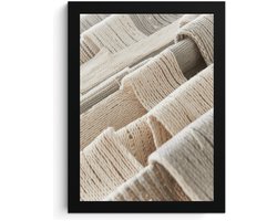 Beige Textuur Fotolijst A4, Abstract Wall Art, Neutrale Kleuren, Home Decor, High Resolution Print, MDF Frame, Acrylic Glass, Wall Art