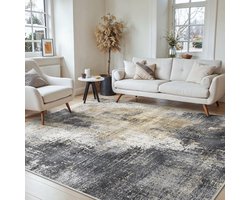 BEIMO wasbaar tapijt woonkamer, abstract design tapijt slaapkamer kortpolig, grote tapijten antislip zacht voor badkamer eetkamer gang