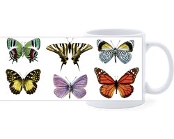 Beker - Diverse Vlinders - Verzameling