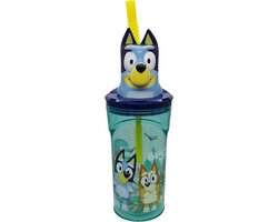 Beker met Rietje Stor Plastic
