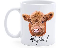 Beker - Mok Highland - Cow - Koe -Boerderij - Verjaardag - Geschenk - Dier - Cadeau Thee - Koffie
