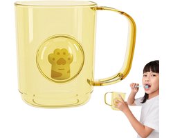 Beker - Tandenborstelhouder - Mondspoelbeker - Tandenborstelbeker voor Tandenborstels - Onbreekbare Tandenborstelbeker van Kunststof - Mondspoelbekers - Spoelbekers - Geel