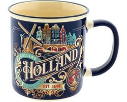 Beker Vintage - Holland - 350 ml - Mok XL - Souvenir - Relatiegeschenk