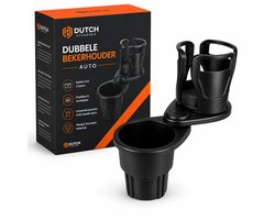 Bekerhouder - Auto - Dubbele Bekerhoud - Frisdrank houder - Opvouwbaar - 360°