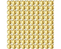 Bekledingstaken, nagels, 100 stuks, 7/16 inch, kopdiameter antiek messing madeliefje, meubelnagels, voor bank, stoel, bed, antiek, ambachten, decoratief schilderij (Goud)