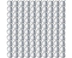 Bekledingstaken, nagels, 100 stuks, 7/16 inch, kopdiameter antiek messing madeliefje, meubelnagels, voor bank, stoel, bed, antiek, ambachten, decoratief schilderij (zilver)