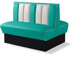 Bel Air Dinerbank Double Booth HW-120DB Turquoise