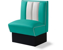 Bel Air Dinerbank HW-70 Single Booth Turquoise