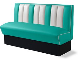Bel Air Dinerbank Single Booth HW-150 Turquoise