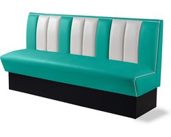 Bel Air Dinerbank Single Booth HW-180 Turquoise