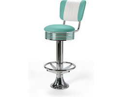 Bel Air Retro Barkruk BS-27CB Footring Turquoise