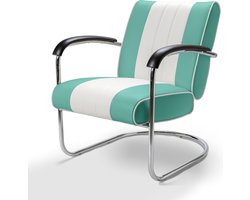 Bel Air Retro Loungestoel LC-01 Turquoise