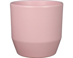 Bela Arte Plantenpot/bloempot Joly - keramiek - lichtroze - 12 x 11 cm
