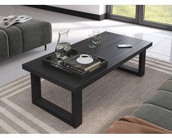 Belfurn - Balencia zwart - salontafel 130x65cm