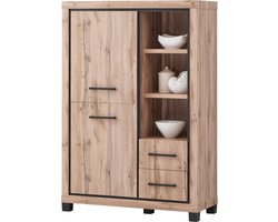 Belfurn - Barkast elegant 115cm met LED in canada eik decor