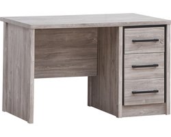 Belfurn - Elias Bureau in grijze eik met zwarte sierstrip