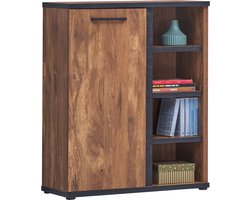 Belfurn - Ellen - opbergkast 94cm - kleur acacia bruin met zwart