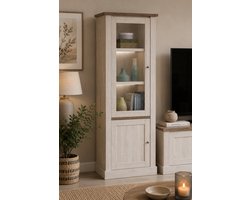 Belfurn - Kolomkast glasdeur Elyna in landelijke stijl