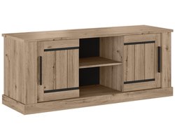 Belfurn Kurt - TV-meubel - 2 schuifdeuren - Koper Oak - 145 x 60 x 45 cm