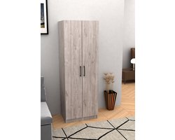Belfurn - Linnenkast 2 deuren 60cm EDEN new grey oak