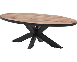 Belfurn - salontafel ovaal 130x70cm elegant in canada eik decor