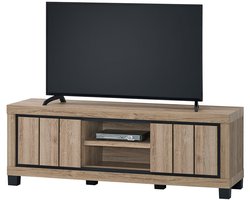 Belfurn TV meubel Eduard 155 cm – Summer eik decor – tv kast met opbergruimte