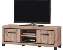 Belfurn - Tv-meubel elegant 161 cm 2 deuren in canada eik decor