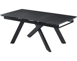 Belfurn - Verlengbare eetkamertafel Mass 180/240 x 90 cm in grijze keramiek