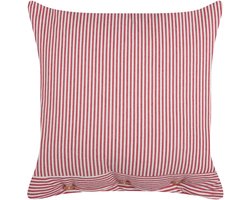 BELIANI AALITA - Sierkussen - Rood/Wit - 45 x 45 cm - Katoen