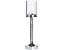 BELIANI ABBEVILLE - Kandelaar - Zilver - 48 cm - Metaal