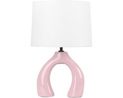 BELIANI ABBIE - Tafellamp - Roze - Keramiek