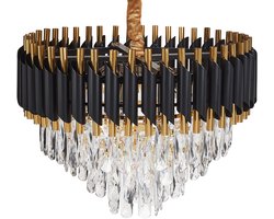 BELIANI ABELLAS - Kroonluchter - Goud/Zwart - Metaal