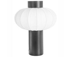 BELIANI ABENS - Tafellamp - Zwart - IJzer/Nylon