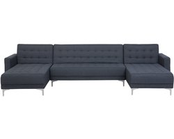 BELIANI ABERDEEN - Bank U-vormig - Donkergrijs - 5 persoons - Polyester