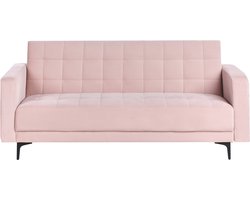 BELIANI ABERDEEN - Driezitsbank - Pastelroze - Fluweel