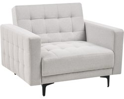 BELIANI ABERDEEN - Fauteuil - Lichtgrijs - Stof