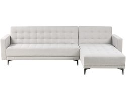 BELIANI ABERDEEN - Hoekbank - Lichtgrijs - Linkszijdig - Stof