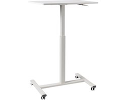 BELIANI ACADEMIA - Verstelbare laptoptafel - Wit - 65 x 48 cm - Vezelplaat