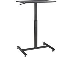 BELIANI ACADEMIA - Verstelbare laptoptafel - Zwart - 65 x 48 cm - Vezelplaat