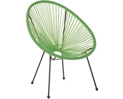 BELIANI ACAPULCO II - Tuinstoel - Groen - PE rotan
