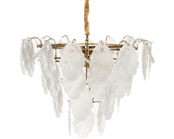 BELIANI ACARIGUA - Kroonluchter - Messing/Transparant - Glas