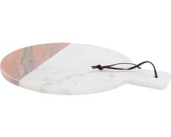 BELIANI ACHARNES - Dienblad - Wit - Marmer