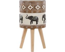 BELIANI ACHILIO - Plantenbak - Donkerbruin - 30 cm - Magnesiumoxide