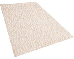 BELIANI ADATEPE - Laagpolig vloerkleed - Beige - 140 x 200 cm - Viscose