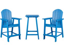 BELIANI ADIRONDACK - Balkonset - Blauw - Kunsthout