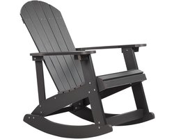 BELIANI ADIRONDACK - Schommelstoel - Donkergrijs - Kunsthout