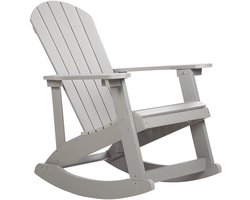 BELIANI ADIRONDACK - Schommelstoel - Lichtgrijs - Kunsthout