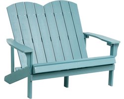 BELIANI ADIRONDACK - Tuinbank - Lichtblauw - Kunsthout